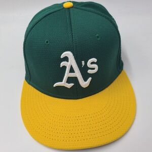 Oakland Athletics Hat Adjustable OC Sports Green Yellow MLB Baseball A's Men